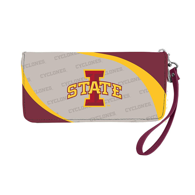 Cartera con diseño de organizador curvo de Iowa State Cyclones