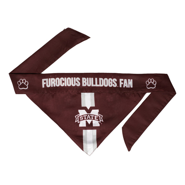 Bandana para mascotas de Mississippi State Bulldogs, talla XS