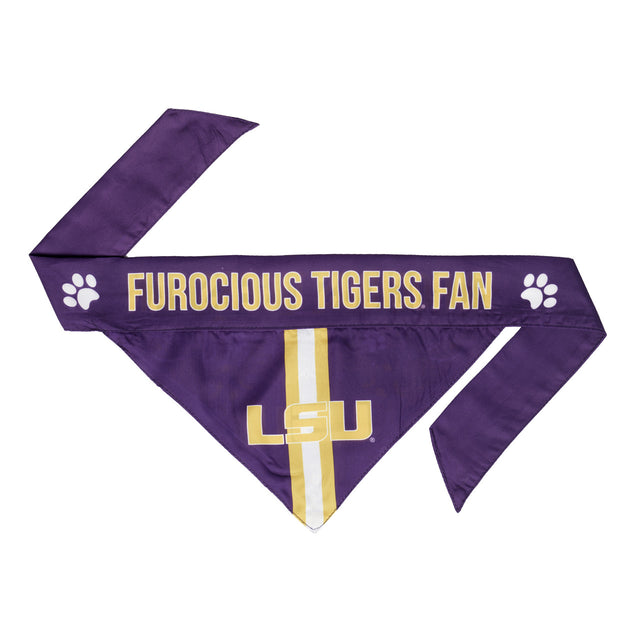 Pañuelo para mascotas de los LSU Tigers, talla S