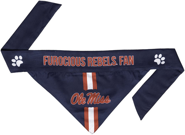 Bandana para mascotas de Mississippi Rebels, talla XS