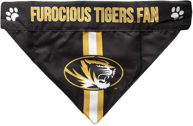 Bandana para mascotas de los Missouri Tigers, talla S