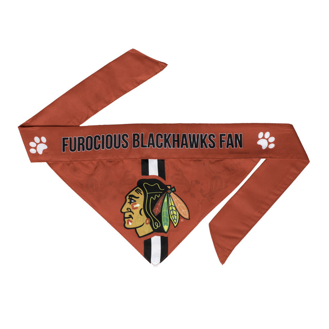 Bandana para mascotas de los Chicago Blackhawks, talla XS