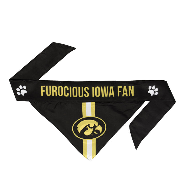 Pañuelo para mascotas de Iowa Hawkeyes, talla S