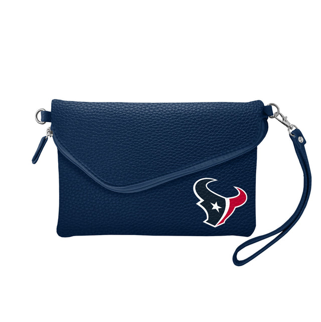 Bolso bandolera plegable Pebble de los Houston Texans en color azul marino