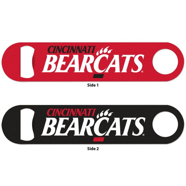 Abridor de botellas de metal de dos lados de Cincinnati Bearcats