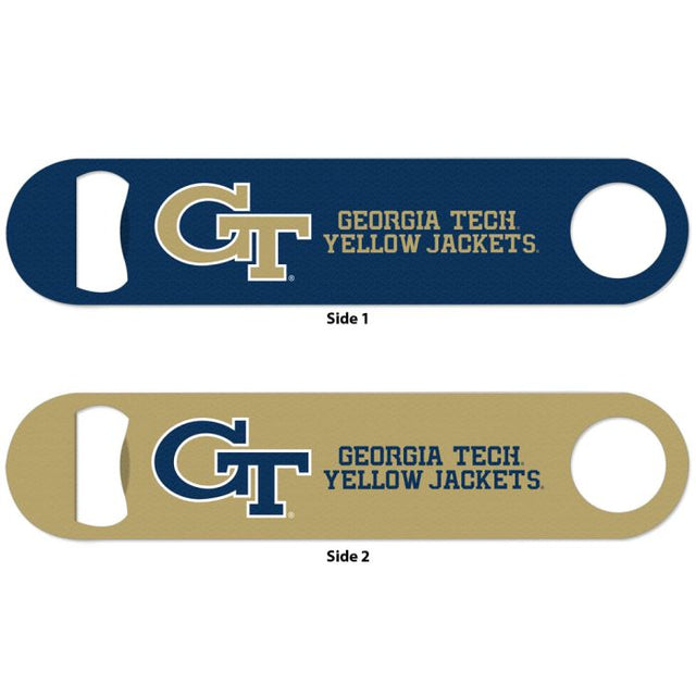 Georgia Tech Yellow Jackets Metal Bottle Opener 2 Sided