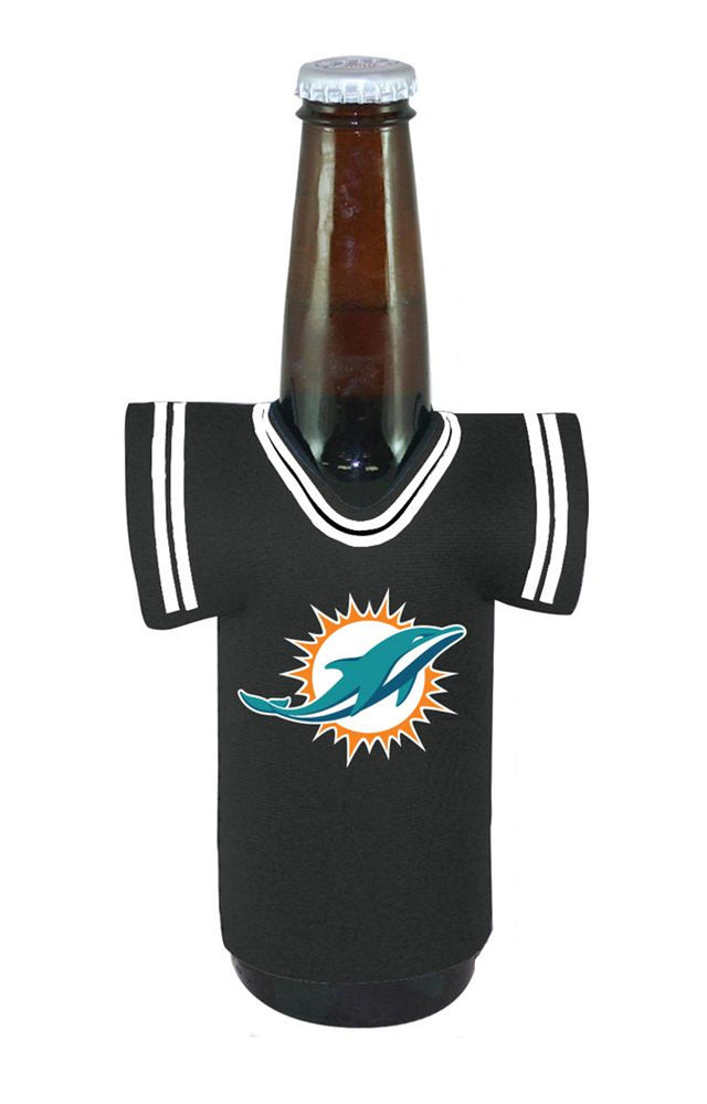 Portabotellas para camiseta de los Miami Dolphins, color negro