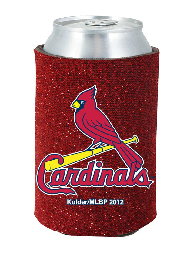 Porta latas de cerveza Kolder Kaddy de los St. Louis Cardinals - Brillantina