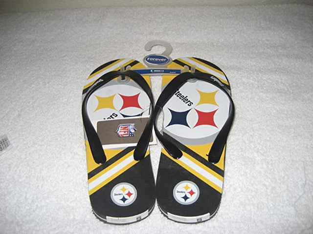 Chanclas para hombre de los Pittsburgh Steelers (1 par) - XS