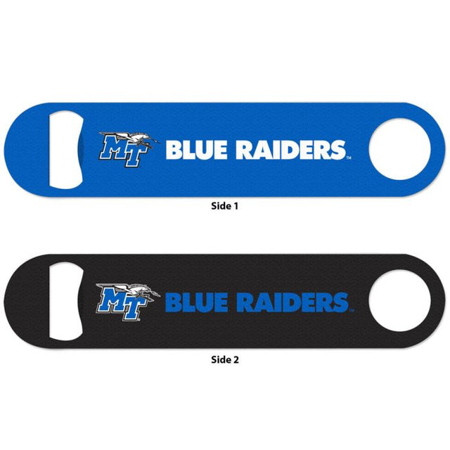 Middle Tennessee State Blue Raiders Metal Bottle Opener 2 Sided