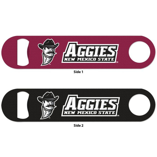 Abridor de botellas de metal de dos lados de New Mexico State Aggies