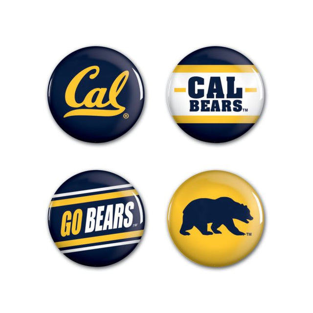 California Golden Bears Button 4 Pack 1 1/4" Rnd