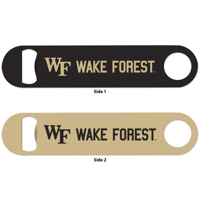 Abridor de botellas de metal de dos caras de los Demon Deacons de Wake Forest