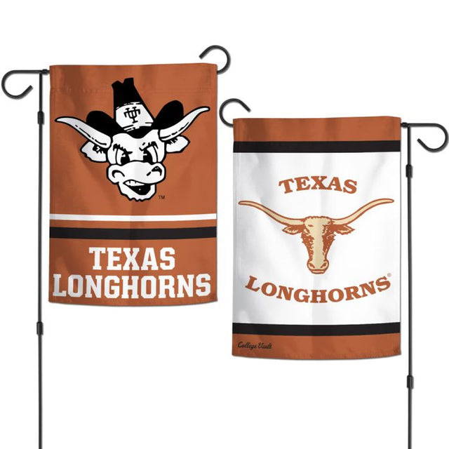 Banderas de jardín Texas Longhorns/College Vault de 2 lados, 12,5" x 18"