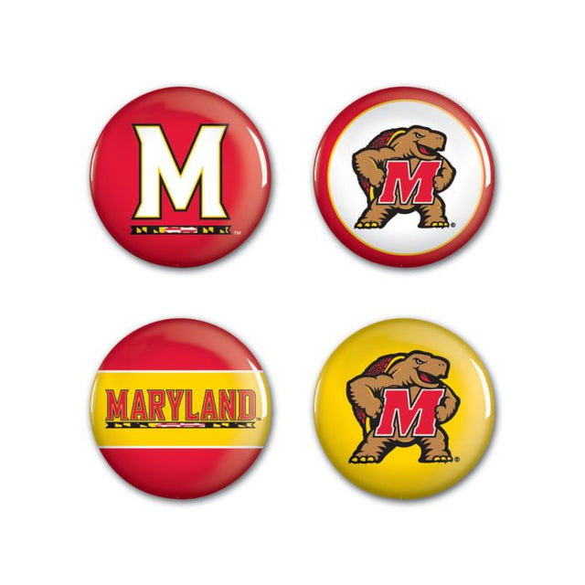 Maryland Terrapins Button 4 Pack 1 1/4" Rnd