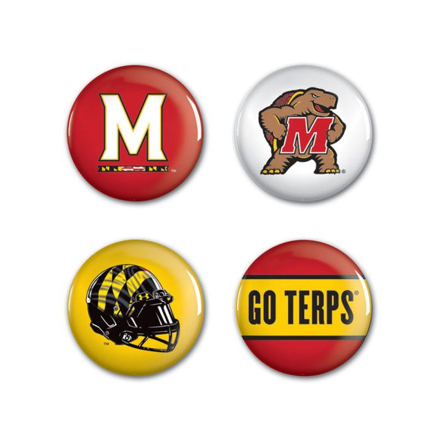 Maryland Terrapins Button 4 Pack 1 1/4" Rnd