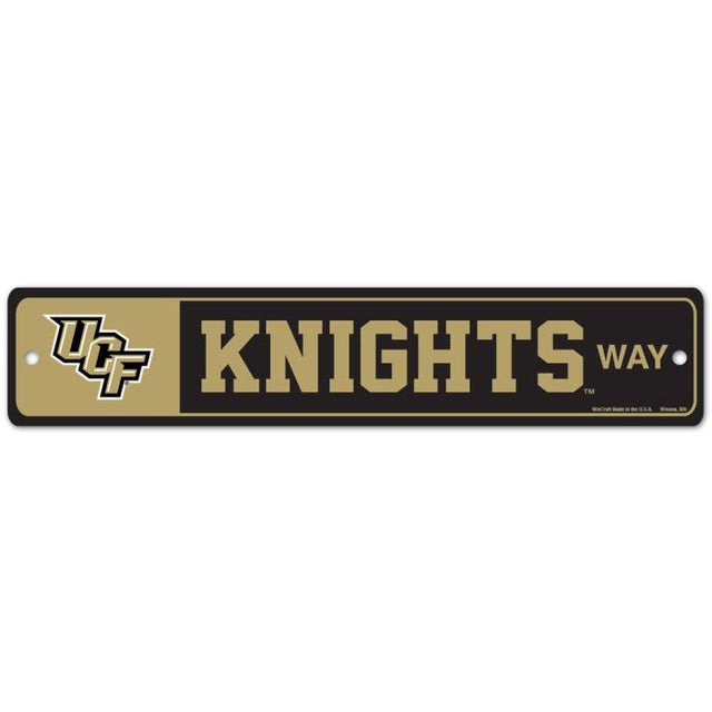 UCF Knights 街道/区域标志 3.75 英寸 x 19 英寸