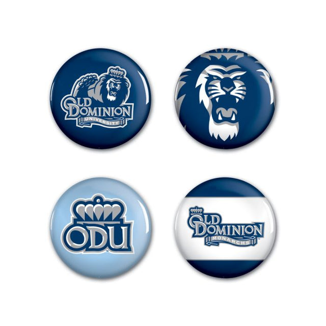 Old Dominion Monarchs Button 4 Pack 1 1/4" Rnd