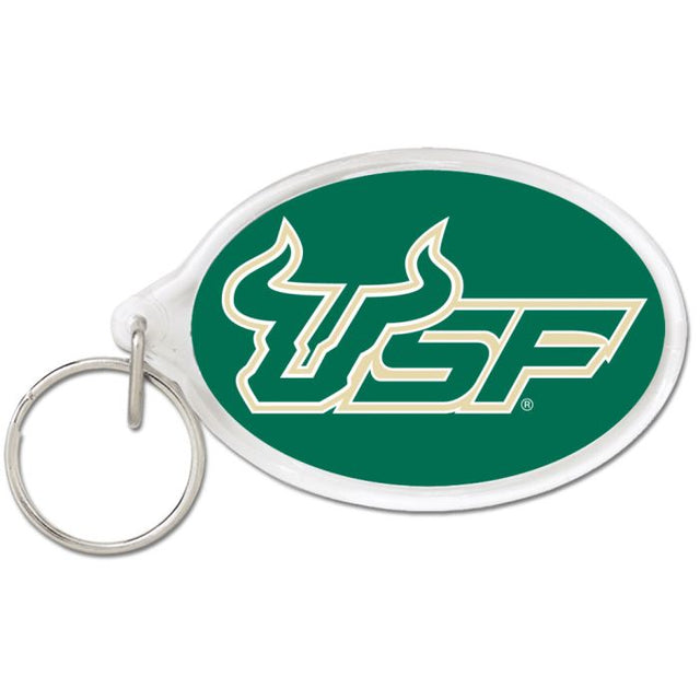 South Florida Bulls Acrylic Key Ring Carded Oval