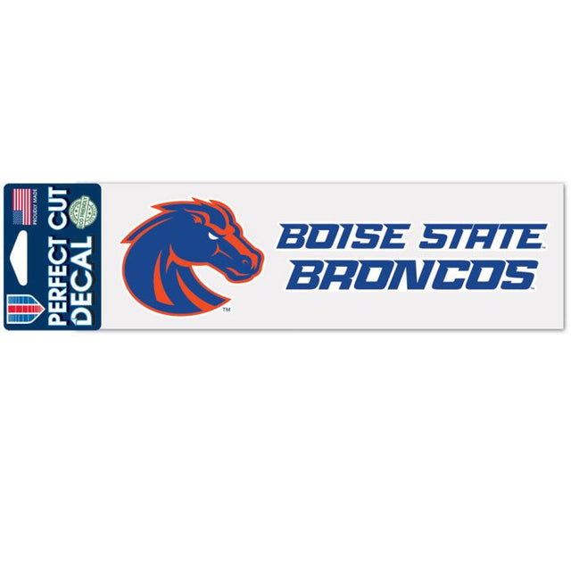 Calcomanías de corte perfecto de los Boise State Broncos de 3" x 10"