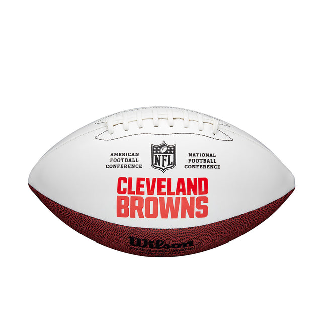 Balón de fútbol de los Cleveland Browns de tamaño completo para autografiar