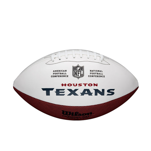 Balón de fútbol de los Houston Texans en tamaño completo para autografiar