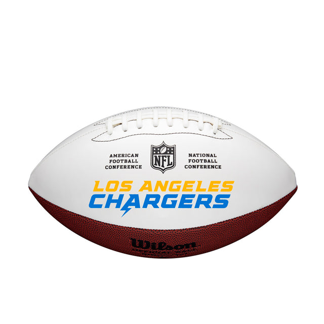 Balón de fútbol de Los Angeles Chargers de tamaño completo autografiable