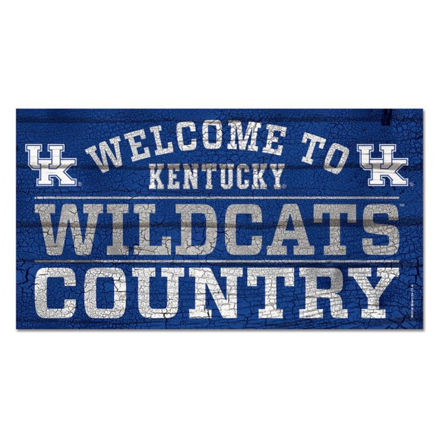 Kentucky Wildcats Wood Sign 13"x24" 1/4" thick