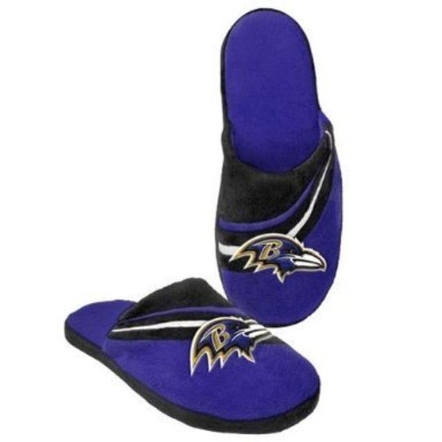 Baltimore Ravens Slipper - Big Logo Stripe - (1 Pair) - M