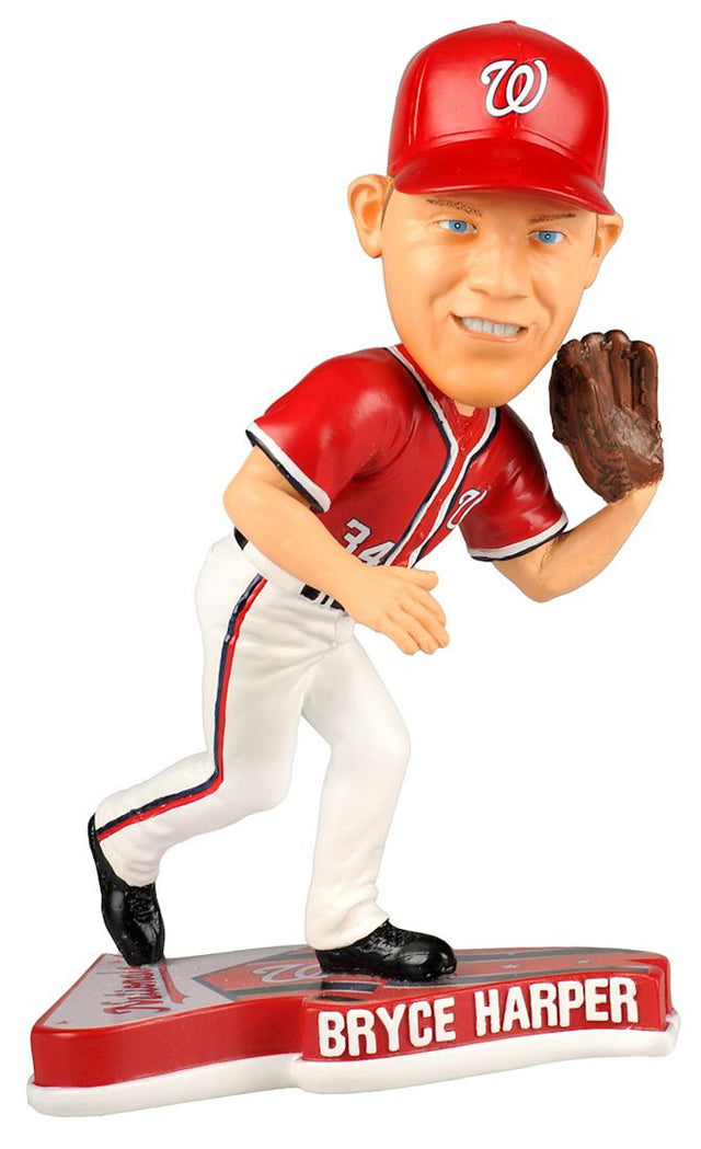 Figura de muñeco con base de banderín de Bryce Harper de los Nacionales de Washington