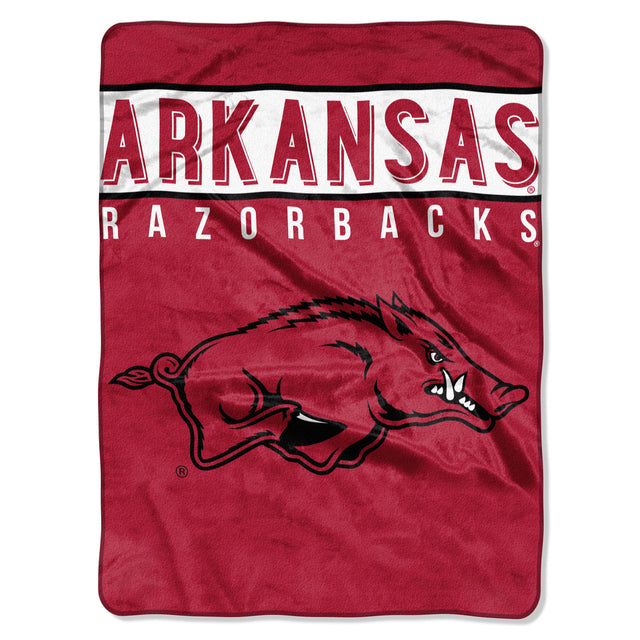 Manta de Arkansas Razorbacks de 60 x 80 cm, diseño básico de Raschel