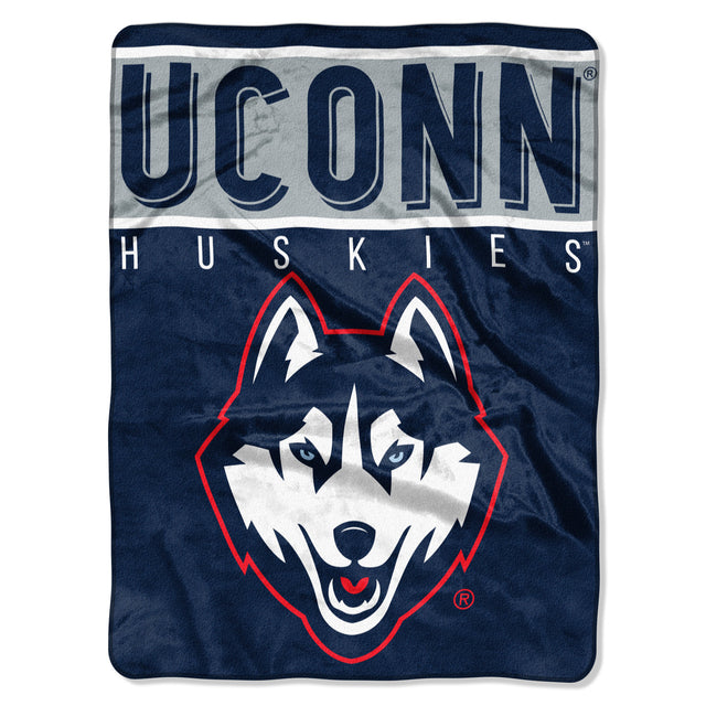 Connecticut Huskies Blanket 60x80 Raschel Basic Design