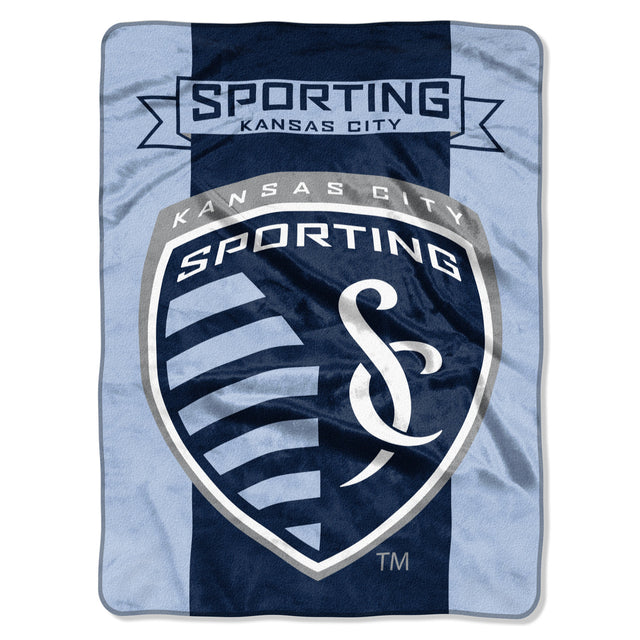 Sporting Kansas City Blanket 60x80 Raschel Goal Keeper Design