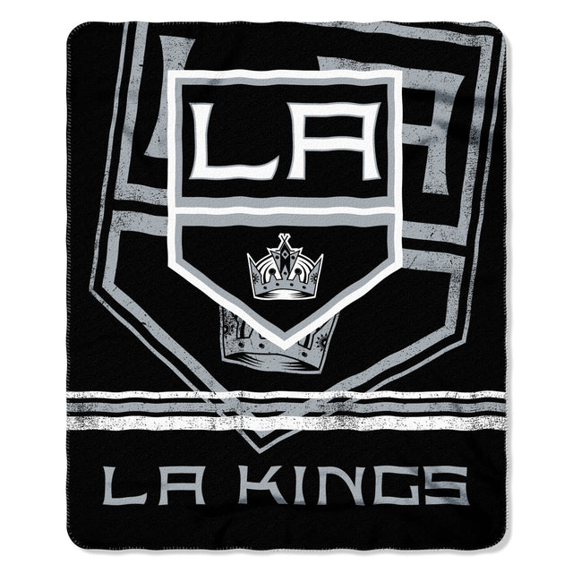 Manta de vellón Los Angeles Kings de 50 x 60 con diseño desteñido