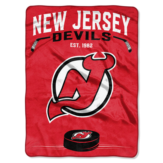 Manta de los New Jersey Devils de 60 x 80 cm con diseño inspirado en Raschel