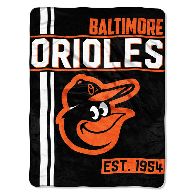 Manta Baltimore Orioles 46x60 Micro Raschel Walk Off Design Enrollada