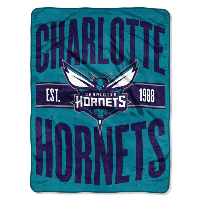 New Orleans Hornets Blanket 46x60 Micro Raschel Clear Out Design Rolled