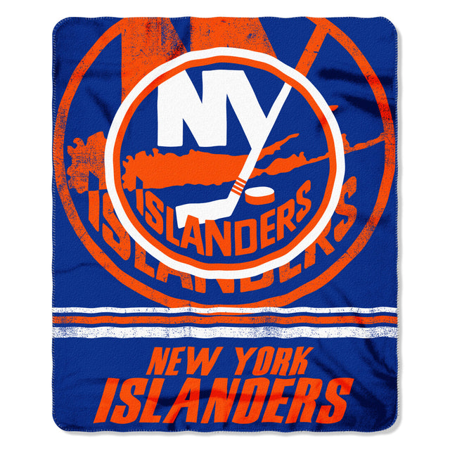 Manta de vellón de los New York Islanders, 50 x 60, diseño desteñido