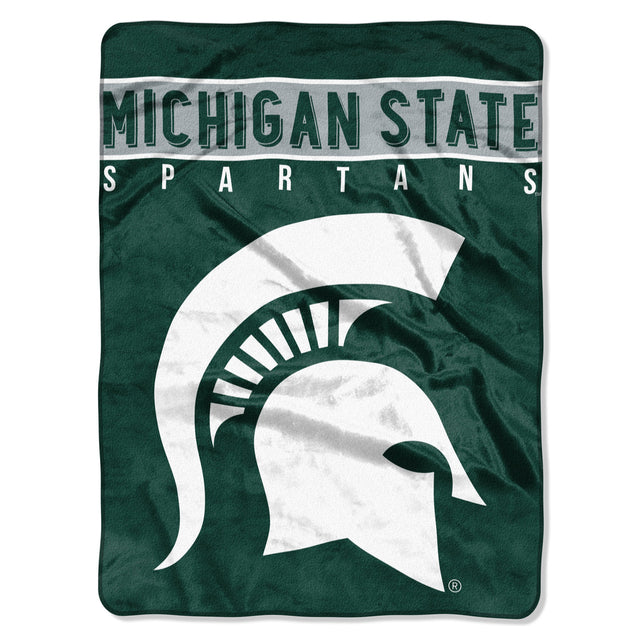 Manta Spartans de Michigan State, 60 x 80, diseño básico Raschel