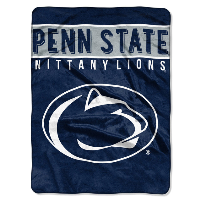 Manta de los Penn State Nittany Lions de 60 x 80 con diseño básico de Raschel