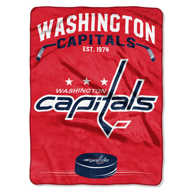 Manta de Washington Capitals de 60 x 80 cm con diseño inspirado en Raschel