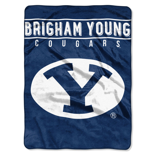 BYU Cougars Blanket 60x80 Raschel Basic Design