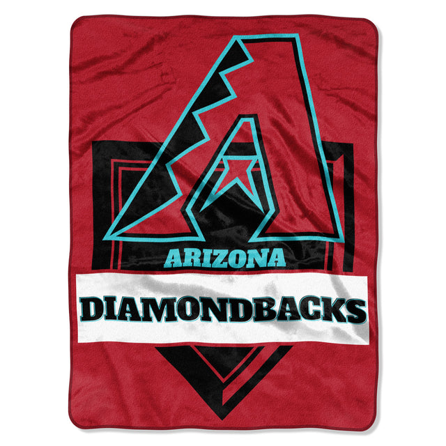 Manta de los Arizona Diamondbacks de 60 x 80 cm con diseño de placa de home de Raschel