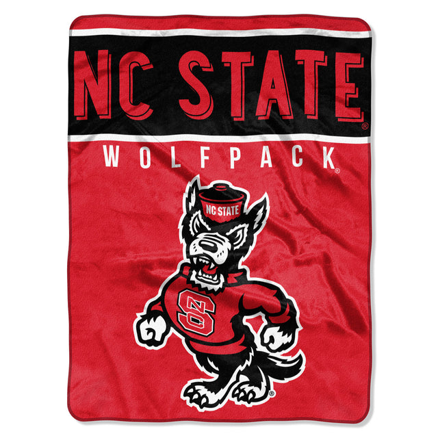 Manta North Carolina State Wolfpack 60x80 Diseño básico Raschel