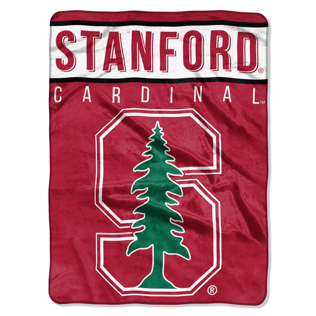 Stanford Cardinal Blanket 60x80 Raschel Basic Design