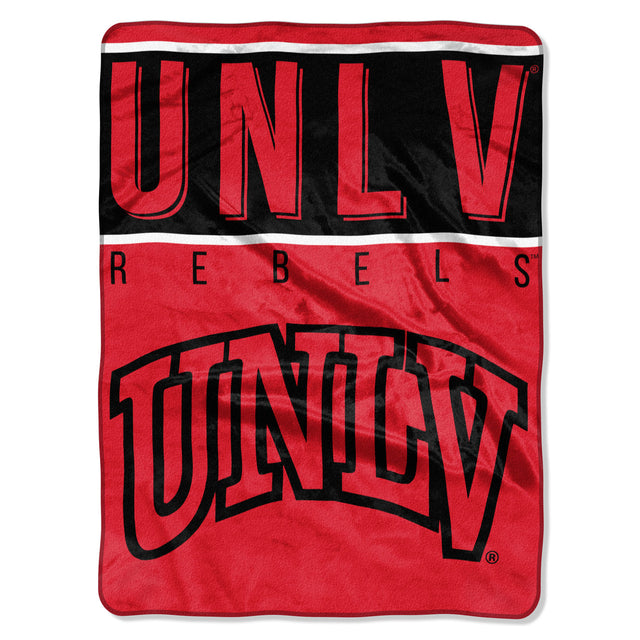 Manta UNLV Runnin' Rebels 60x80 Diseño básico Raschel