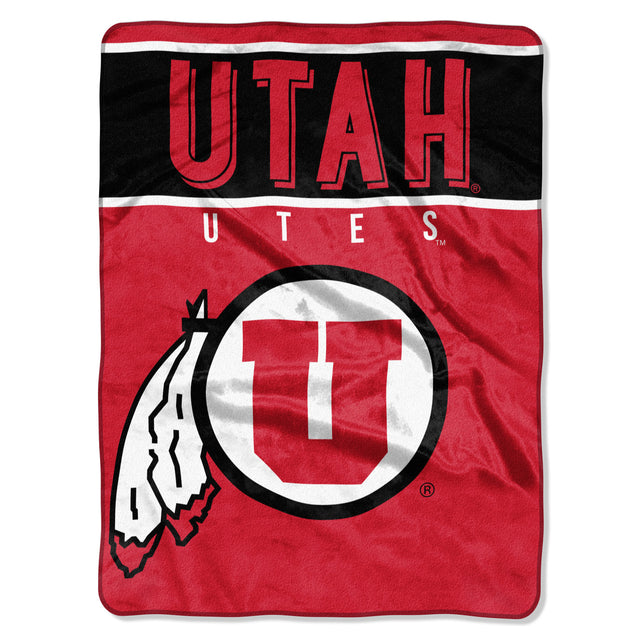 Utah Utes Blanket 60x80 Raschel Basic Design