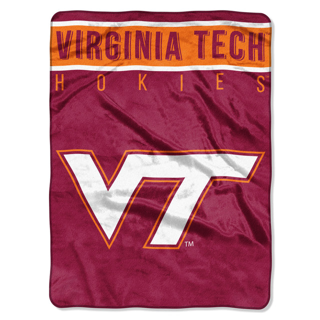 Manta Virginia Tech Hokies 60x80 Diseño básico Raschel