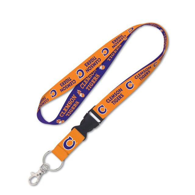 Cordón de Clemson Tigers/College Vault con hebilla desmontable de 1"