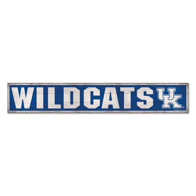 Letrero de madera de Kentucky Wildcats de 6" x 36", 3/8" de grosor